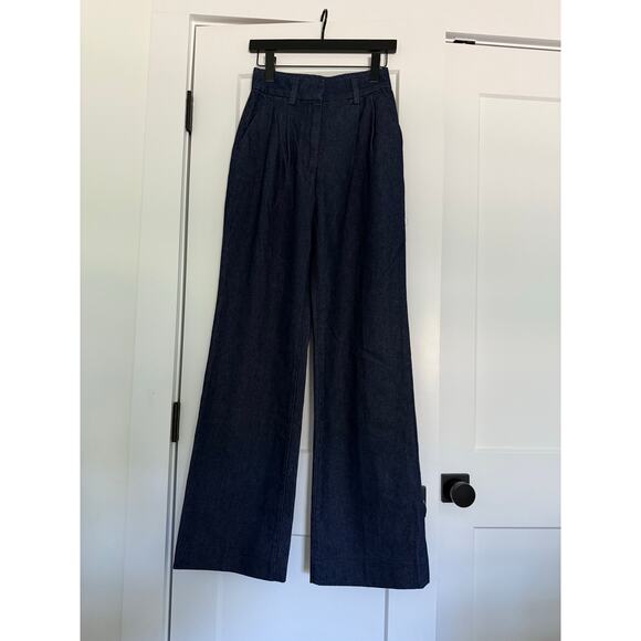 $248 New Favorite Daughter Favorite Pant in Denim (Vienna) - Size 2 - Picture 4 of 11